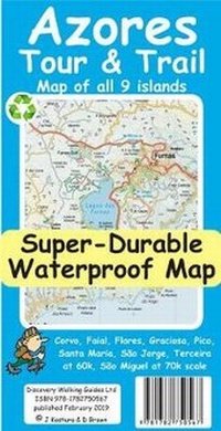 Abbildung von: Azores Tour and Trail Map - Discovery Walking Guides Ltd