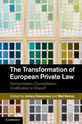 Cover: The Transformation of European Private Law - Cambridge University Press