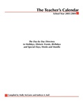 Cover: The Teacher's Calendar - McGraw-Hill