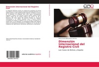Abbildung von: Dimensión Internacional del Registro Civil - Editorial Académica Española