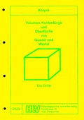 Cover: Quader und W&uuml;rfel - Heilp&auml;dagogischer Lehrmittel-Verlag