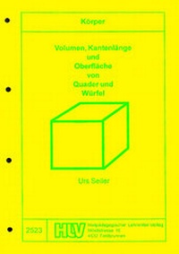 Enlarge image Cover: Quader und Würfel - Heilpädagogischer Lehrmittel-Verlag