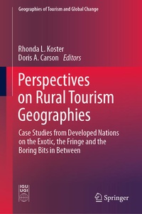 Enlarge image Cover: Perspectives on Rural Tourism Geographies - Springer
