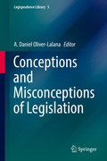 Cover: Conceptions and Misconceptions of Legislation - Springer