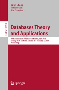 Enlarge image Cover: Databases Theory and Applications - Springer