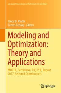 Enlarge image Cover: Modeling and Optimization: Theory and Applications - Springer