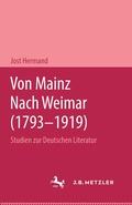 Cover: Von Mainz nach Weimar (1793-1919) - J.B. Metzler