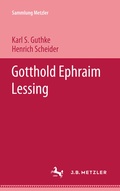Cover: Gotthold Ephraim Lessing - J.B. Metzler