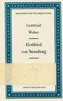 Cover: Gottfried von Strassburg - J.B. Metzler