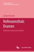 Cover: Hofmannsthals Dramen - J.B. Metzler