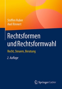 Abbildung von: Rechtsformen und Rechtsformwahl - Springer Gabler