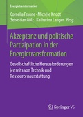 Cover: Akzeptanz und politische Partizipation in der Energietransformation - Springer VS