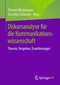 Cover: Diskursanalyse f&uuml;r die Kommunikationswissenschaft - Springer VS