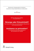 Cover: F&uuml;rsorge oder Pr&auml;ventivhaft? Assistance ou pr&eacute;vention? - St&auml;mpfli Verlag AG