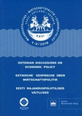 Cover: Estnische Gespr&auml;che &uuml;ber Wirtschaftspolitik 1-2/2018 - Berliner Wissenschafts-Verlag