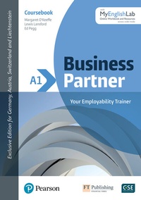 Enlarge image Cover: Business Partner A1 Coursebook with MyEnglishLab, Online Workbook and Resources - Pearson