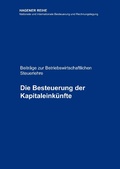Cover: Die Besteuerung der Kapitaleink&uuml;nfte - BoD - Books on Demand