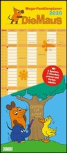 Cover: Die Maus 2020 - DUMONT Mega-Familienkalender mit 6 Spalten - Familienplaner mit 2 Stundenpl&auml;nen und Ferientabelle - Hochformat 30,0 x 68,5 cm - DuMont Kalenderverlag