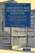 Cover: Geschichte der altkirchlichen Literatur - Cambridge University Press
