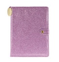 Cover: Snap Journal: Purple Glitter - Hardcover-Notizbuch/Tagebuch/Memo mit stabiler Ringbindung und Druckknopf - Brown Trout-Auslieferer Flechsig