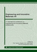Cover: Engineering and Innovative Materials VII - Trans Tech Publications Ltd