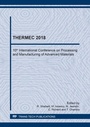 Cover: THERMEC 2018 - Trans Tech Publications Ltd