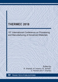 Enlarge image Cover: THERMEC 2018 - Trans Tech Publications Ltd
