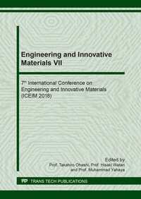 Enlarge image Cover: Engineering and Innovative Materials VII - Trans Tech Publications Ltd