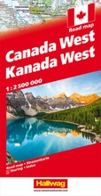 Cover: Hallwag Strassenkarte Kanada West 1:2,5 Mio. - Hallwag K&uuml;mmerly+Frey