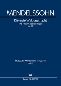 Abbildung von: Die erste Walpurgisnacht (Klavierauszug) - Carus-Verlag