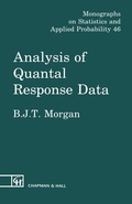 Cover: Analysis of Quantal Response Data - Chapman & Hall/CRC