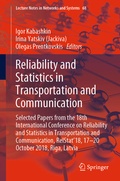 Cover: Reliability and Statistics in Transportation and Communication - Springer