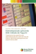 Cover: Eletrodeposicao aplicando DOE metodo de Taguchi - Novas Edicoes Academicas