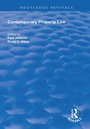 Cover: Contemporary Property Law - Routledge