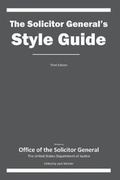 Cover: The Solicitor General's Style Guide - Inter Alias
