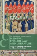 Cover: The Cambridge Companion to Medieval English Law and Literature - Cambridge University Press