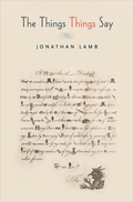 Cover: The Things Things Say - Princeton University Press