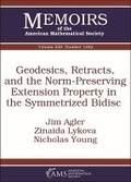 Cover: Geodesics, Retracts, and the Norm-Preserving Extension Property in the Symmetrized Bidisc - American Mathematical Society