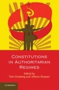 Cover: Constitutions in Authoritarian Regimes - Cambridge University Press