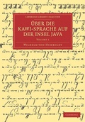 Cover: UEber die Kawi-sprache auf der Insel Java - Cambridge University Press