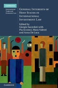 Cover: General Interests of Host States in International Investment Law - Cambridge University Press