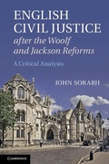 Cover: English Civil Justice after the Woolf and Jackson Reforms - Cambridge University Press