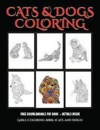 Enlarge image Cover: Girls Coloring Book (Cats and Dogs) - Elige Cogniscere