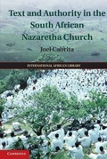 Cover: Text and Authority in the South African Nazaretha Church - Cambridge University Press