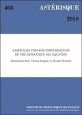Cover: Large KAM Tori for Perturbations of the Defocusing NLS Equation - Societe mathematique de France