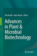Cover: Advances in Plant & Microbial Biotechnology - Springer