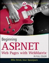 Enlarge image Cover: Beginning ASP.NET Web Pages with WebMatrix - Wrox Press