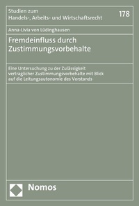 Abbildung von: Fremdeinfluss durch Zustimmungsvorbehalte - Nomos