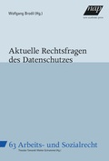 Cover: Aktuelle Rechtsfragen des Datenschutzes - new academic press