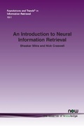 Cover: An Introduction to Neural Information Retrieval - now publishers Inc